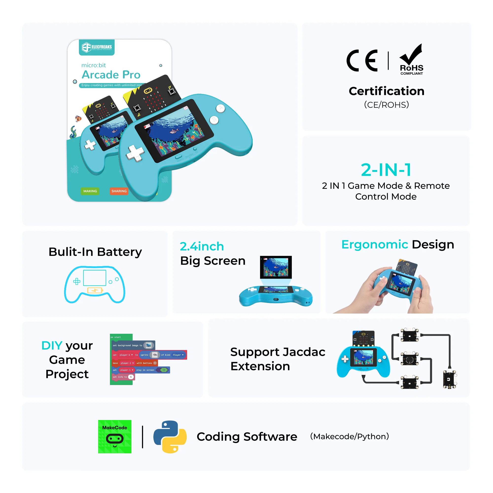 micro:bit Arcade Pro overview